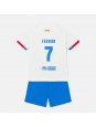 Barcelona Ferran Torres #7 Venkovní dres pro děti 2023-24 Krátký Rukáv (+ trenýrky)